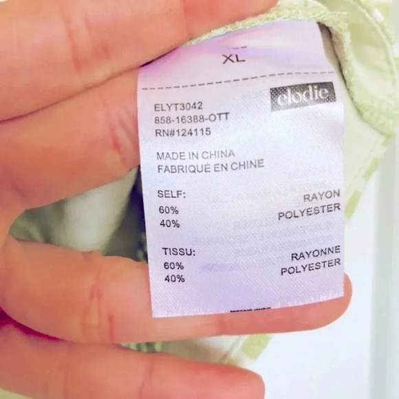 Elodie Green Gingham Corset Crop Top Women's Size XL - Picture 9 of 10